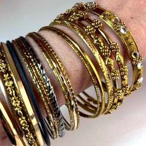 Vintage Bangle Lot Mixed Metals